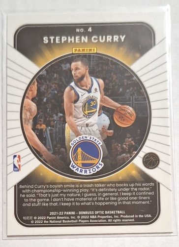 Stephen Curry Optic Winner Stays (2021-2022) kosárlabda kártya