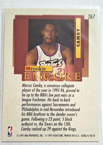 Marcus Camby Rookie RC Ultra Fleer (1996-1997) kosárlabda kártya