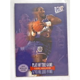   Karl Malone Ultra Fleer Play of the Game (Gold Medallion Edition) (1997) kosárlabda kártya