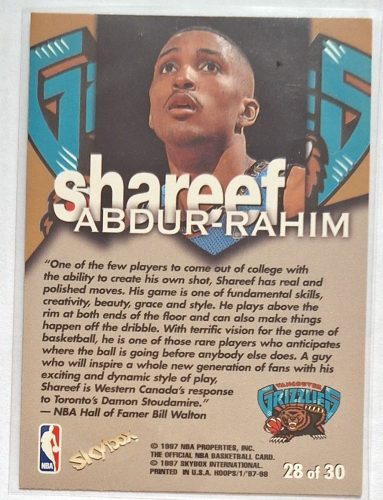 Shareef Abdur-Rahim Hoops Talkin Hoops (1997) kosárlabda kártya