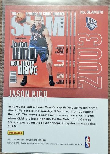 Jason Kidd NBA Hoops kosárlabdakártya SLAM (2021-2022)