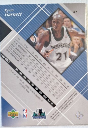 Kevin Garnett NBA Black Diamond 2000 kosárlabdakártya