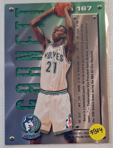 Kevin Garnett NBA Fleer Metal 1995-1995 kosárlabdakártya RC lap