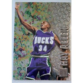   Ray Allen NBA Metal Fleer 1996-1997 kosárlabdakártya RC lap