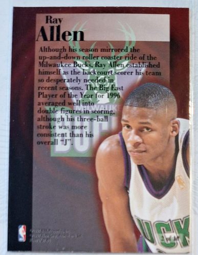 Ray Allen NBA Fleer 1997-1998 kosárlabdakártya Rookie Rewind