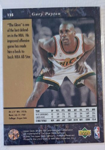 Gary Payton NBA SP 1996 kosárlabdakártya
