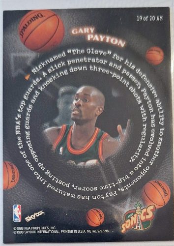 Gary Payton NBA Metal Universe 1998 kosárlabdakártya All Millenium
