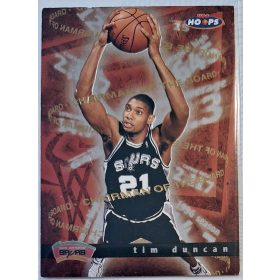   Tim Duncan NBA Hoops 1998 kosárlabdakártya Chairman of the board RC lap