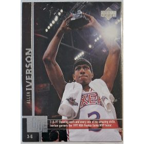   Allen Iverson NBA Upper Deck 1997 kosárlabdakártya Game Dated