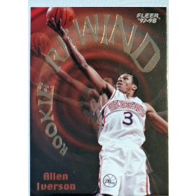   Allen Iverson NBA Fleer 1997-1998 kosárlabdakártya Rookie Rewind