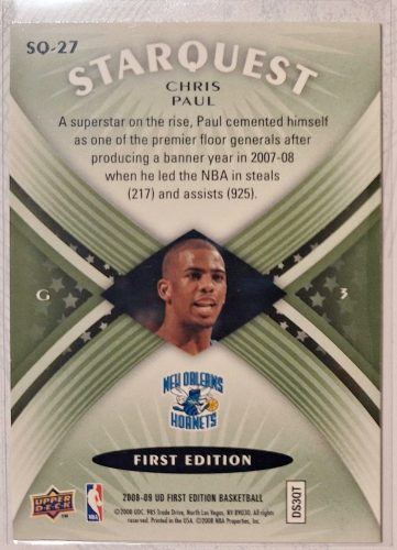 Chris Paul NBA Upper Deck Starquest 2008-2009 kosárlabdakártya 