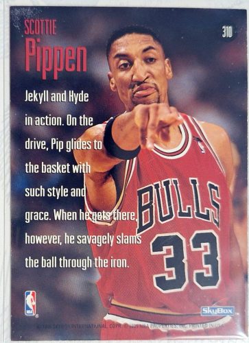 Scottie Pippen NBASkyBox Sky Slams 1995 kosárlabdakártya