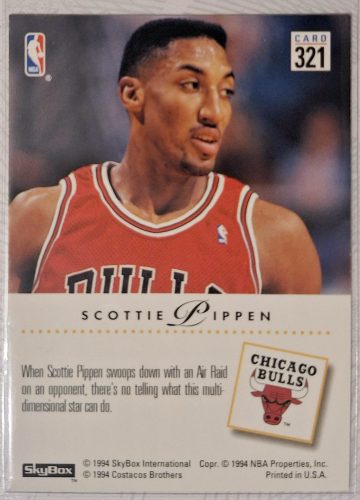 Scottie Pippen NBA SkyBox Air Raid 1994 kosárlabdakártya