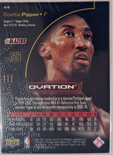 Scottie Pippen NBA Upper Deck Ovation 2000 kosárlabdakártya