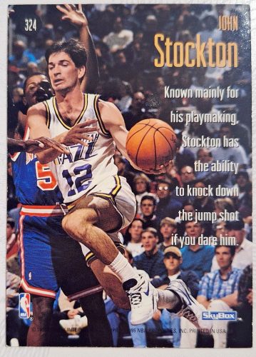 John Stockton NBA SkyBox Sky Shots 1995 kosárlabdakártya