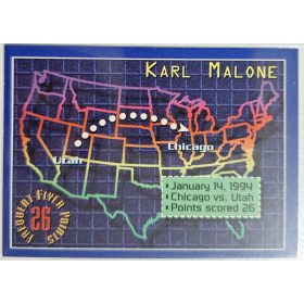   Karl Malone NBA Frequent Flyer Points 1994 kosárlabdakártya