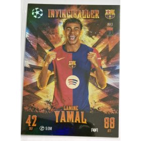   Lamine Yamal Focikártya Match Attax 2024 FC Barcelona Invinciballer