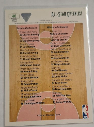 Michael Jordan NBA All-Star Weekend Upper Deck 1991-1992 kosárlabdakártya