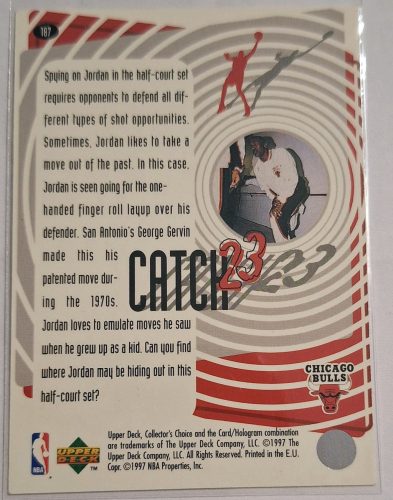 Michael Jordan NBA Collectors Choice Catch 23 1997 kosárlabdakártya (187)