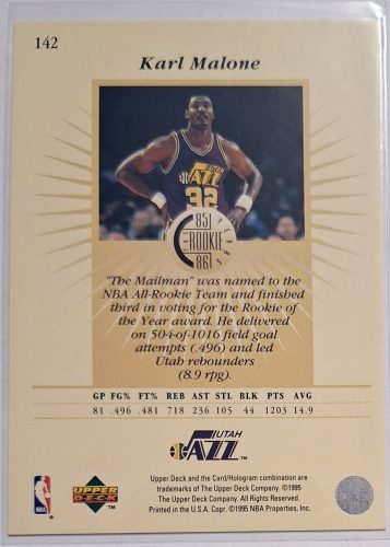 Karl Malone NBA Upper Deck The 85-86 rookie years 1995 kosárlabdakártya