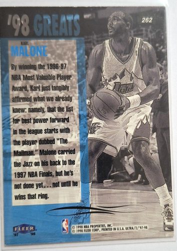 Karl Malone NBA Ultra '98 Greats 1998 kosárlabdakártya