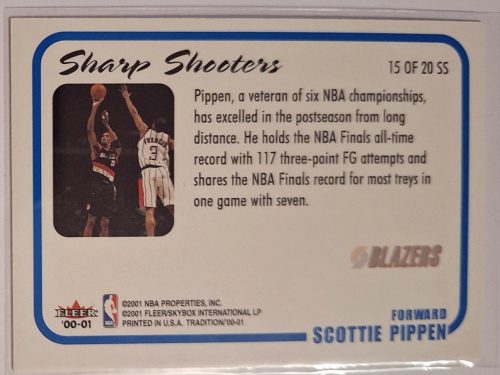 Scottie Pippen NBA Fleer Tradition 2000-2001 kosárlabdakártya