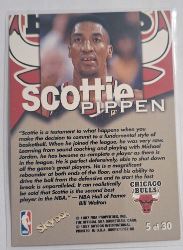 Scottie Pippen NBA Hoops Talkin Hoops 1997 kosárlabdakártya