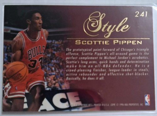 Scottie Pippen NBA Flair Style 1995-1996 kosárlabdakártya