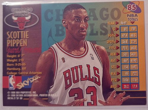 Scottie Pippen NBA Metal Universe 1997-1998 kosárlabdakártya