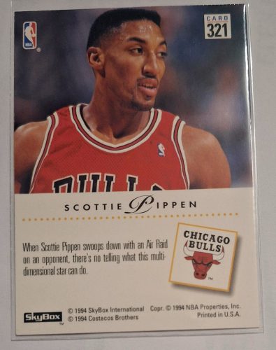 Scottie Pippen NBA SkyBox Air Raid 1994 kosárlabdakártya