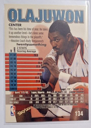 Hakeem Olajuwon NBA SkyBox Z-Force 1997-1998 kosárlabdakártya