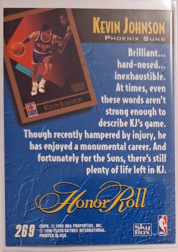 Kevin Johnson NBA SkyBox Honor Roll 1996 kosárlabdakártya