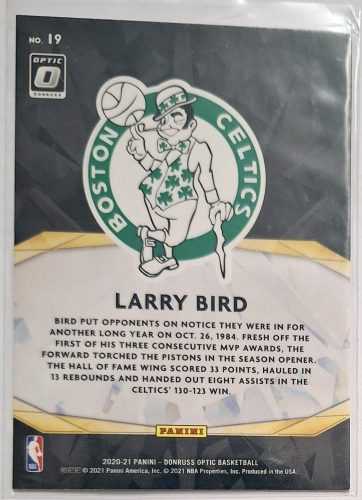 Larry Bird NBA Optic Winner Stays 2020-2021 kosárlabdakártya