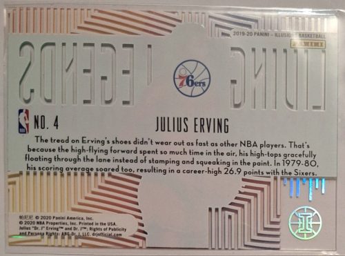Julius Erving NBA Illusion Living Legends 2020 kosárlabdakártya