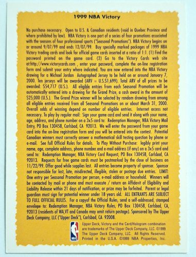 Michael Jordan NBA Victory kosárlabdakártya 1999
