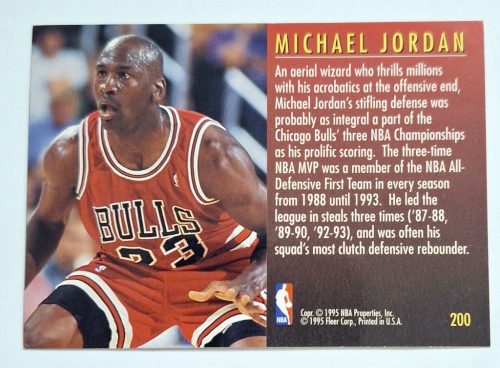 Michael Jordan NBA Total D 1995 kosárlabdakártya