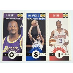   Shaq / Smith / Iverson NBA Upper Deck kosárlabdakártya 1996-1997
