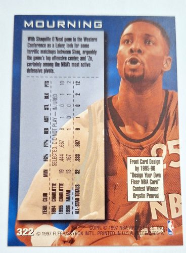 Alonzo Mourning NBA Fleer All-Star 1996-1997