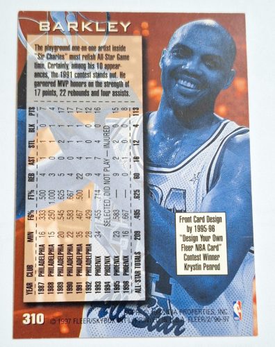 Charles Barkley NBA Fleer All-Star 1996-1997