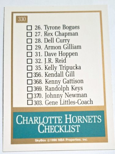 Charlotte Hornets NBA SkyBox 1990 LOGÓ Kosárlabdakártya