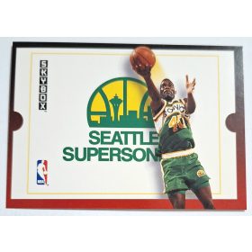   Seattle Supersonics Shawn Kemp NBA Fleer 1992 LOGÓ Kosárlabdakártya