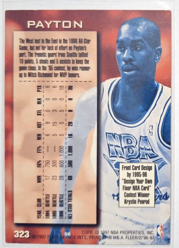 Gary Payton NBA NBA All-Star Kosárlabdakártya 1996-1997