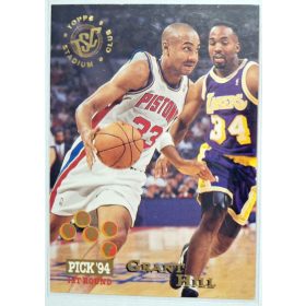   Grant Hill NBA Topps Stadium Club Drafi Pick 1ST ROUND Kosárlabdakártya 1995