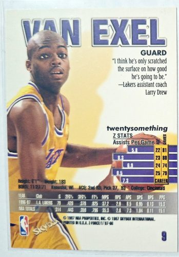 Nick Van Exel NBA Z Force Kosárlabdakártya 1997-1998