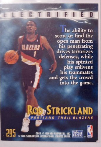 Rod Strickland SkyBox NBA Electrified 1996