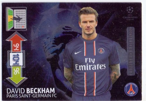 David Beckham Panini Limited Edition Paris Saint-Germain FC. 2012-2013 labdarúgó kártya