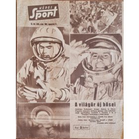   Képes Sport, IX/33. szám, 1962 augusztus, címlapon szovjet űrhajósok (Nyikolajev, Popovics)