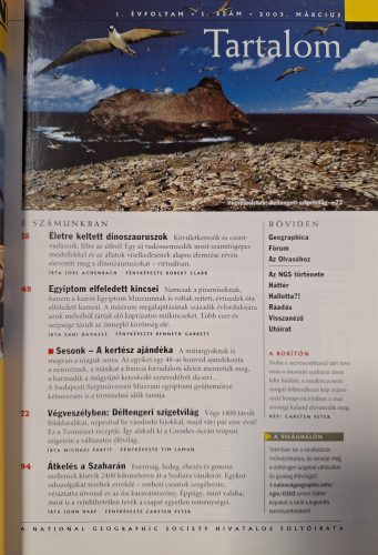 National Geographic ismeretterjesztő magazin 2003.Március