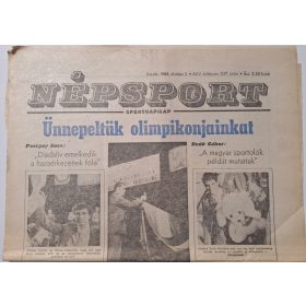   Népsport újság 1988.Október 5. Címlapon: Ünnepeltük az Olimpikonjainkat (Gyulai, Darnyi)