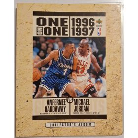   Upper Deck NBA kosárlabdakártya berakó album 1996/1997 (Michael Jordan, Anfernee Hardaway)